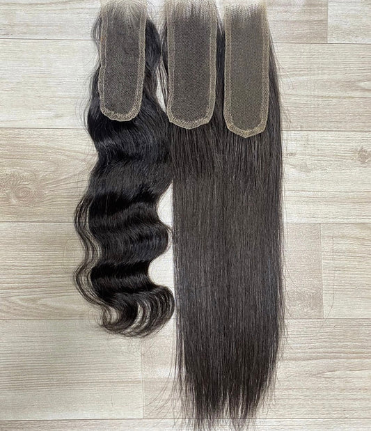 2X6 Raw HD Closures